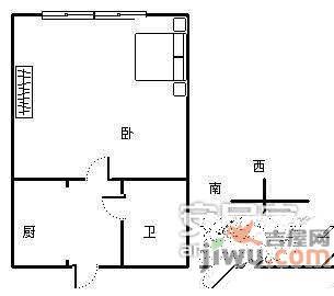 丹枫新村1室1厅1卫35㎡户型图