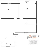 社坛苑2室2厅1卫69㎡户型图