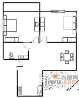 社坛苑2室1厅1卫69㎡户型图