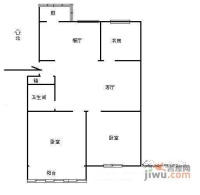 社坛苑3室2厅1卫97㎡户型图