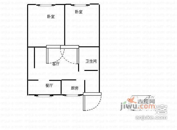 清波新村3室2厅1卫户型图