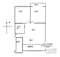 金海公寓2室2廳1衛90㎡戶型圖