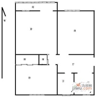 石灰桥社区3室1厅1卫89㎡户型图