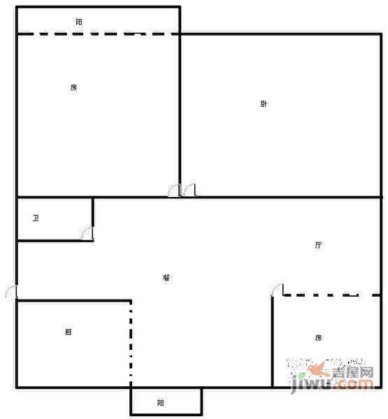 长乐北苑3室2厅1卫112㎡户型图