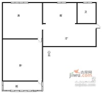 维元弄2室1厅1卫65㎡户型图