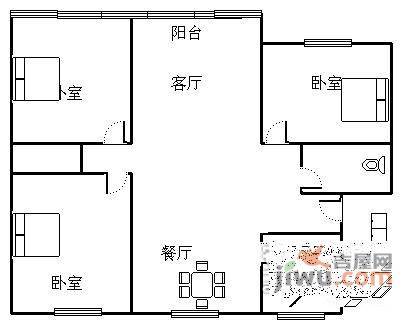 清泰南苑3室2厅2卫166㎡户型图