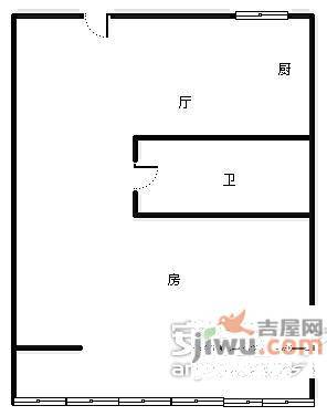 云雀苑1室1厅1卫50㎡户型图