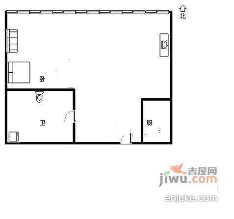 美都广场1室0厅0卫户型图