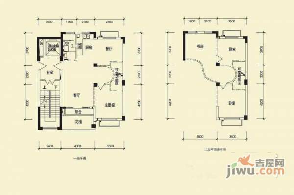 瑞金华翠嘉苑3室2厅1卫136㎡户型图