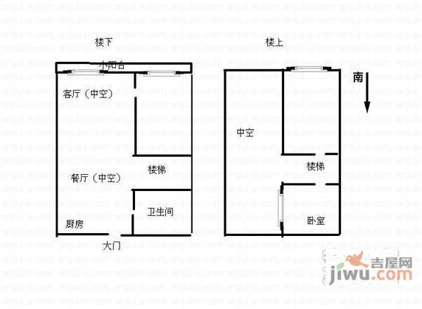 西溪锋尚3室2厅1卫940㎡户型图