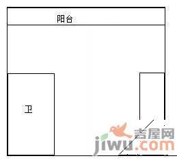 杭大新村1室1厅1卫39㎡户型图