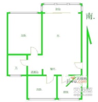 钱江三苑2室2厅1卫77㎡户型图