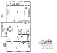 平海公寓2室1厅1卫67㎡户型图