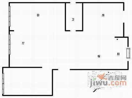 东方文化园3室2厅2卫135㎡户型图