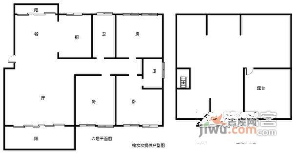 林语别墅6室3厅4卫395㎡户型图