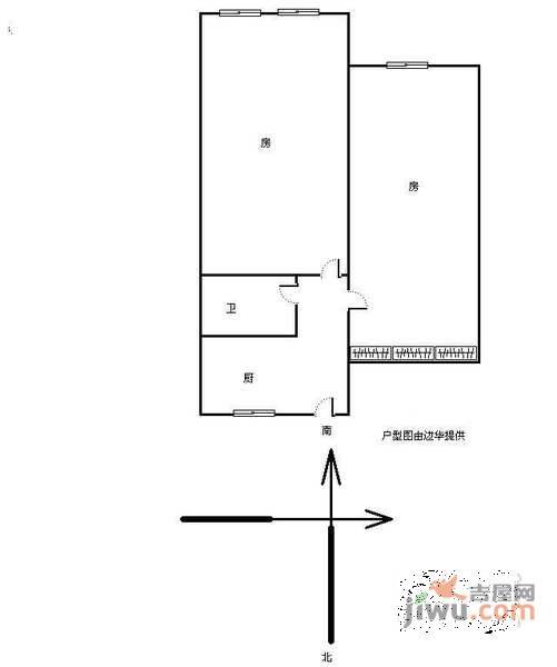 三宝新村2室0厅1卫户型图