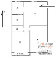 潮鸣苑2室1厅1卫93㎡户型图