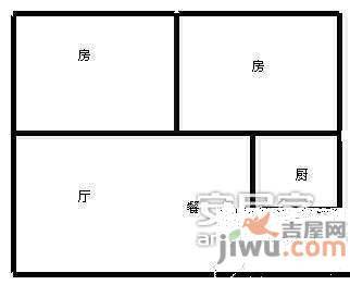 潮鸣苑2室1厅1卫93㎡户型图