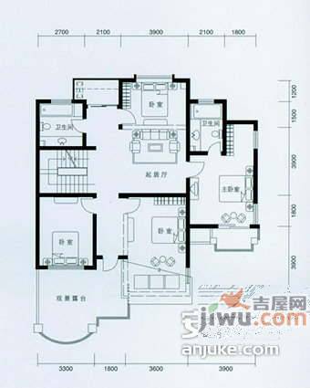 大华西溪风情5室3厅4卫354㎡户型图