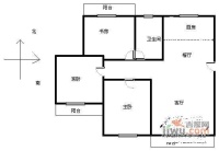 东田玉城3室1厅1卫80㎡户型图