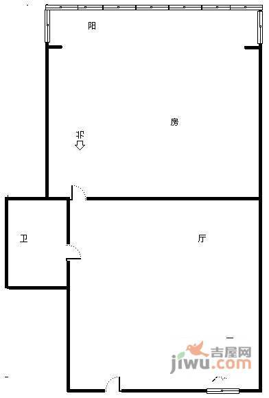 灯塔新村1室1厅1卫户型图