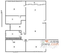丹桂公寓3室1厅1卫125㎡户型图