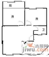 春波小區2室2廳1衛戶型圖