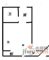 黃龍雅苑1室0廳1衛戶型圖