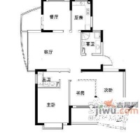 黃龍雅苑3室1廳1衛128㎡戶型圖