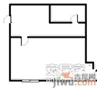 兴财名都苑1室1厅1卫户型图