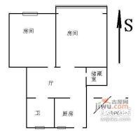 通盛嘉苑2室2厅1卫户型图