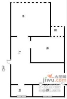 景江城市花园2室1厅1卫76㎡户型图