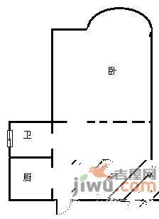 朝晖新城2室1厅1卫户型图