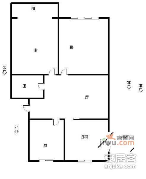 祥符新村3室1厅1卫89㎡户型图