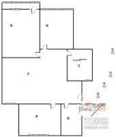 大关西三苑3室1厅1卫92㎡户型图