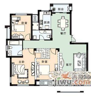 南安小区2室2厅2卫102㎡户型图