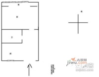 大关南七苑1室1厅1卫43㎡户型图