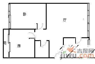 耀江文欣苑2室2厅1卫88㎡户型图