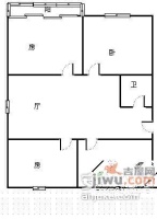 明珠公寓3室2厅1卫113㎡户型图