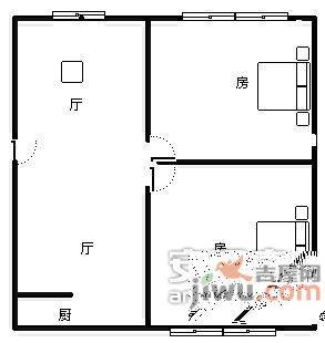 富丽苑2室1厅1卫户型图