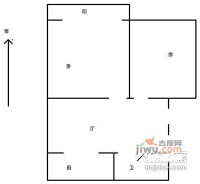 福田花园2室1厅1卫99㎡户型图