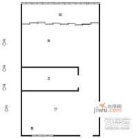 双荡新村1室1厅1卫户型图