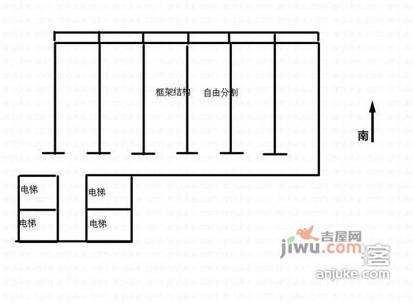 太和广场1室1厅1卫1150㎡户型图