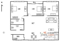 山水人家秋水苑4室2厅2卫160㎡户型图