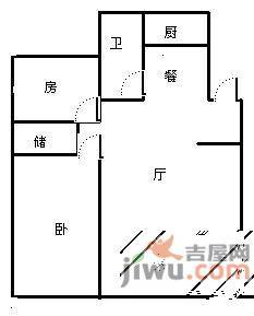 华苑公寓3室2厅1卫112㎡户型图