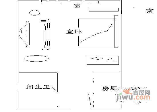 同方超级星期天公寓1室1厅1卫40㎡户型图