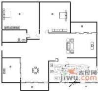 浪琴翠园3室2厅1卫户型图