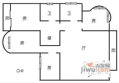 长岛之春6室3厅2卫165㎡户型图