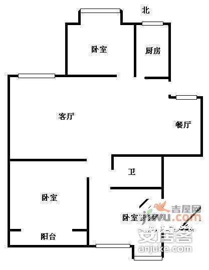 长岛之春3室1厅1卫户型图