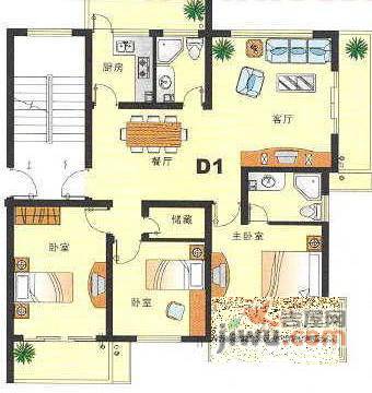 长岛之春4室2厅2卫165㎡户型图